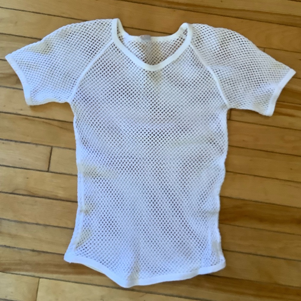 White Mesh T-Shirt